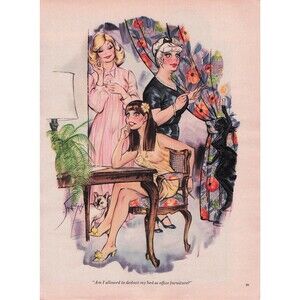 Vintage Cartoon Art funny humor Doug Sneyd beautiful women high heels long legs